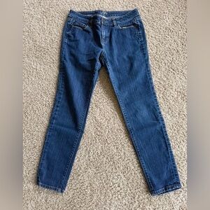 LOFT Women's Skinny Jeans - Dark Blue